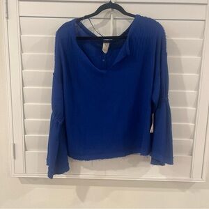 We The Free Royal Blue Women's Blouse
